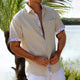 Theo - Stylish V-neck Shirt for Men in Light Colors
