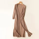 Adalina - Lightweight Women's Long Cardigan with Open Front and 3/4 Sleeves