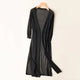 Adalina - Lightweight Women's Long Cardigan with Open Front and 3/4 Sleeves