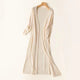 Adalina - Lightweight Women's Long Cardigan with Open Front and 3/4 Sleeves
