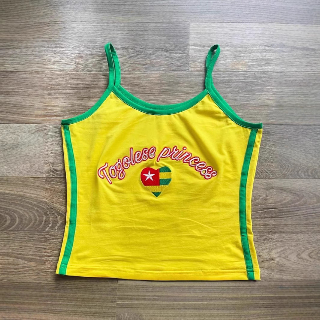 Kamber - Stylish Women's Tank Top with Creative Country Design