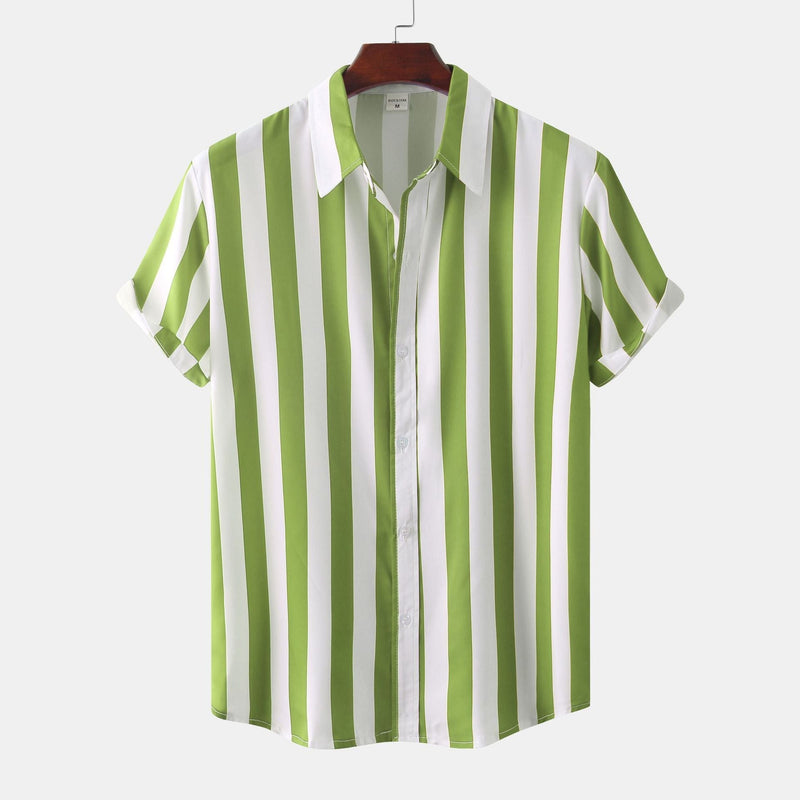 Corey - Stylish Men's Vertical Stripe Shirt for Office and Casual Wear