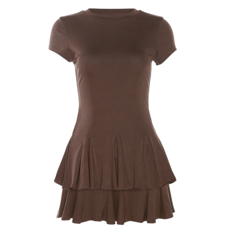 Landry - Stylish Women's Flowing Mini Dress with Modern Ruffle Detail