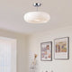Ambrelle – Round Ceiling Light with Amber Glass Shade