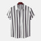 Corey - Stylish Men's Vertical Stripe Shirt for Office and Casual Wear