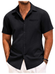 Morris - Stylish Short-Sleeved Men's Shirt for Casual Elegance