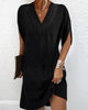 Soraya - Elegant Women's V-neck Dress for Timeless Style