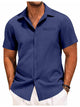 Morris - Stylish Short-Sleeved Men's Shirt for Casual Elegance