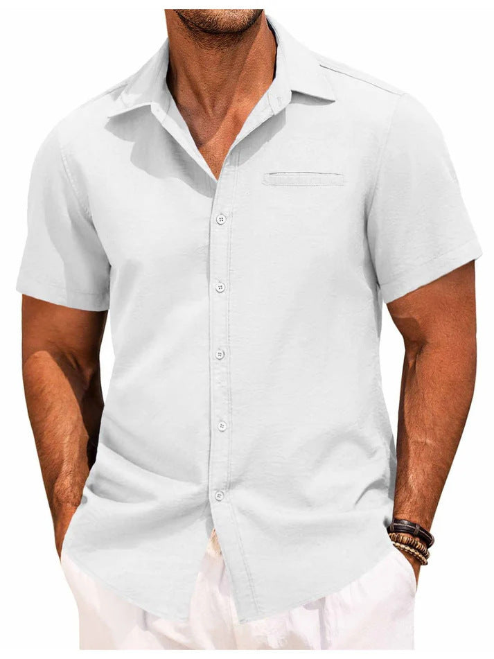 Morris - Stylish Short-Sleeved Men's Shirt for Casual Elegance