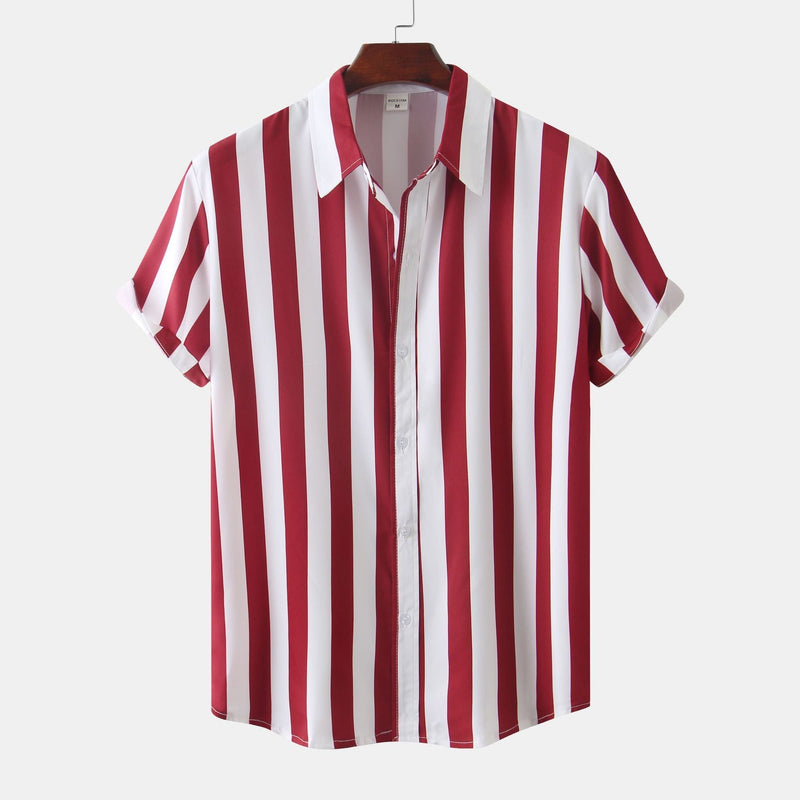 Corey - Stylish Men's Vertical Stripe Shirt for Office and Casual Wear