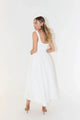 Hattie-Rae - Stylish High-Waisted Square-Neck Midi Dress for Summer Elegance