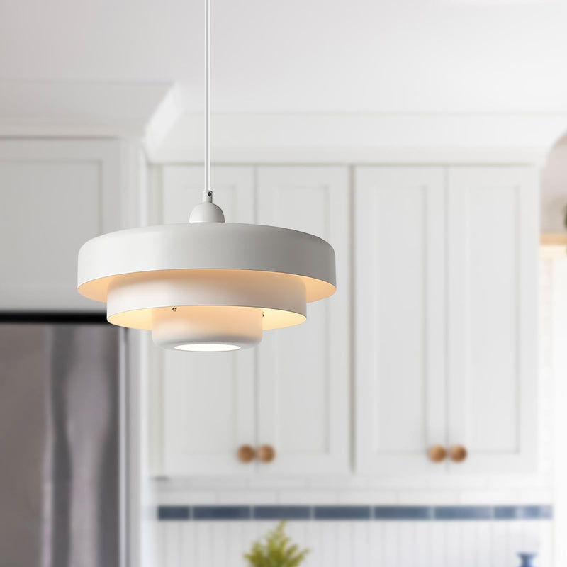 Opurra - Nordic Glass Loft Pendant Light White Minimalist