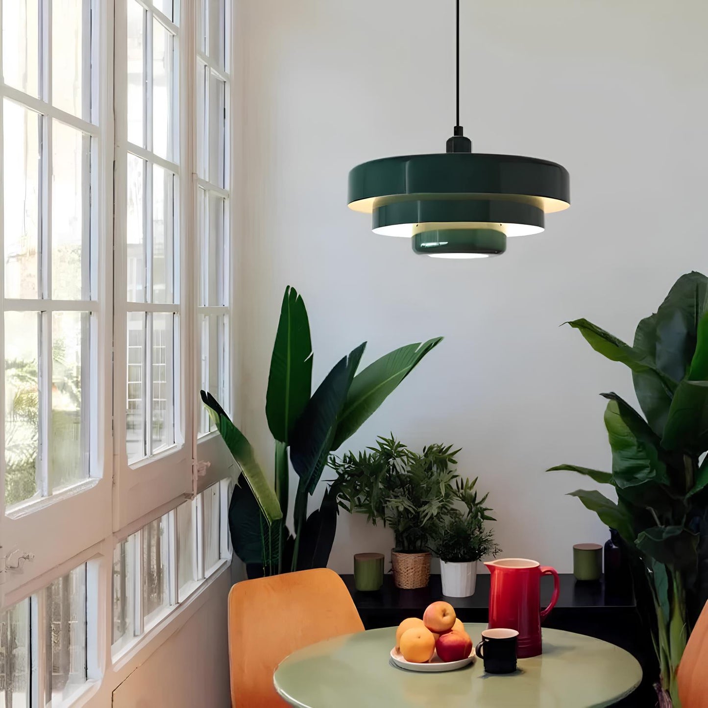 Opurra - Nordic Glass Loft Pendant Light White Minimalist