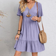 Val - Rebekah Summer Casual Dress Lightweight Flattering Women