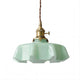 Rustora - Retro Floral Brass Pendant Lamp With Soft LED Lighting