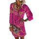 Rivka - Stylish Women's Patterned Dress for Summer Events