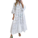 Marigold - Stylish Women's Embroidered Dress with Cutouts and Flowing Silhouette