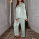 Mamie - Comfortable Loose Striped Pajama Set For Women