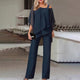 Arabelle- Elegant Women's Cold Shoulder 2-Piece Set for Flowy Style