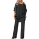 Arabelle- Elegant Women's Cold Shoulder 2-Piece Set for Flowy Style