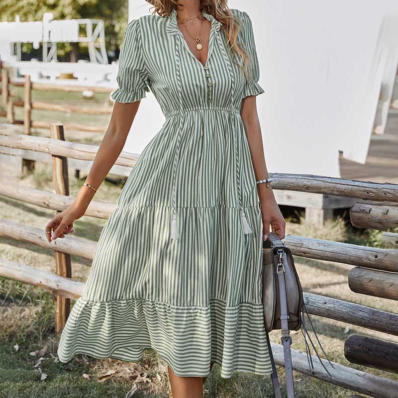Briar - Stylish Striped Airy Dress for Summer Elegance