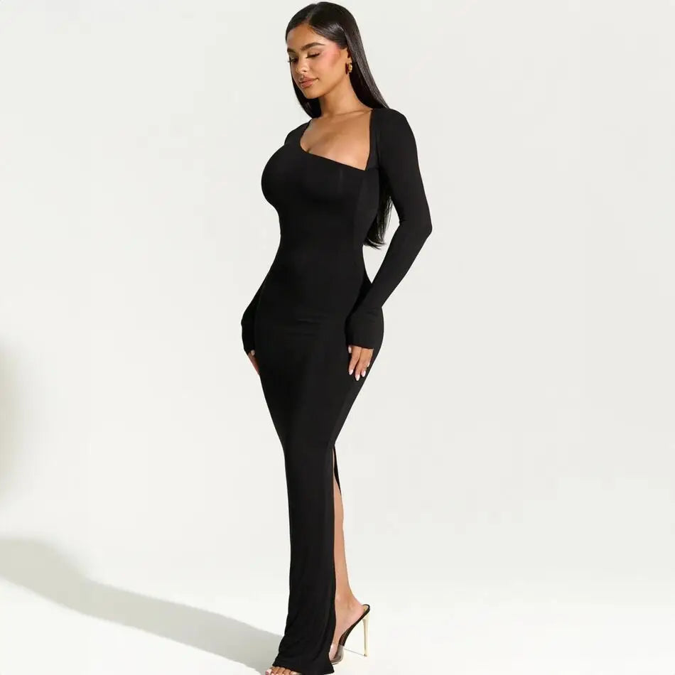Lorelei - Luxurious Long-Sleeved Dress for Effortless Style and Comfort