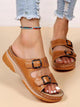Scout - Breathable Adjustable Women's Leather Sandals with Arch Support