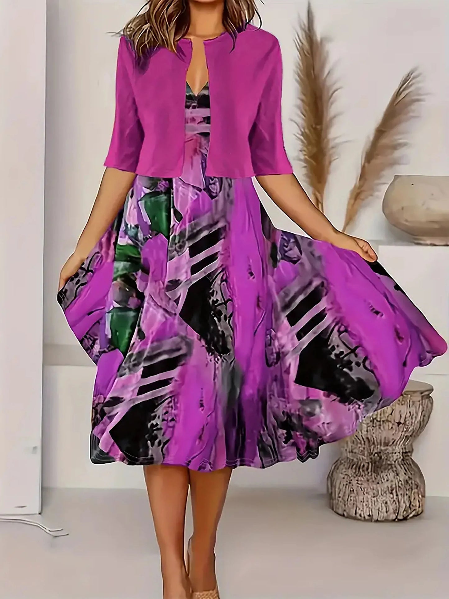 Greer - Elegant Women's Long Dress for Comfort and Style