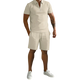 Gage - Stylish Men's Summer Set with Comfortable Zipper Design