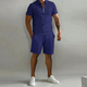 Gage - Stylish Men's Summer Set with Comfortable Zipper Design
