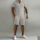 Gage - Stylish Men's Summer Set with Comfortable Zipper Design