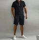 Gage - Stylish Men's Summer Set with Comfortable Zipper Design