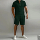 Gage - Stylish Men's Summer Set with Comfortable Zipper Design