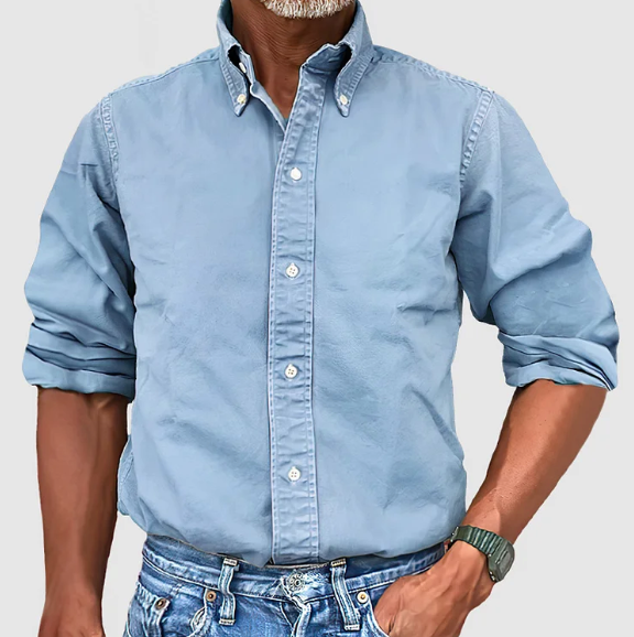 Marlon - Classic Long-Sleeved Shirt for Men in Various Colors
