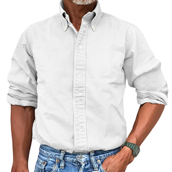 Marlon - Classic Long-Sleeved Shirt for Men in Various Colors