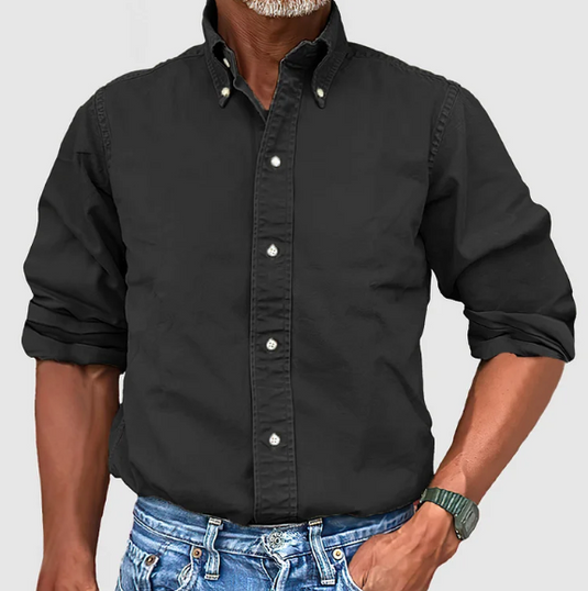 Marlon - Classic Long-Sleeved Shirt for Men in Various Colors