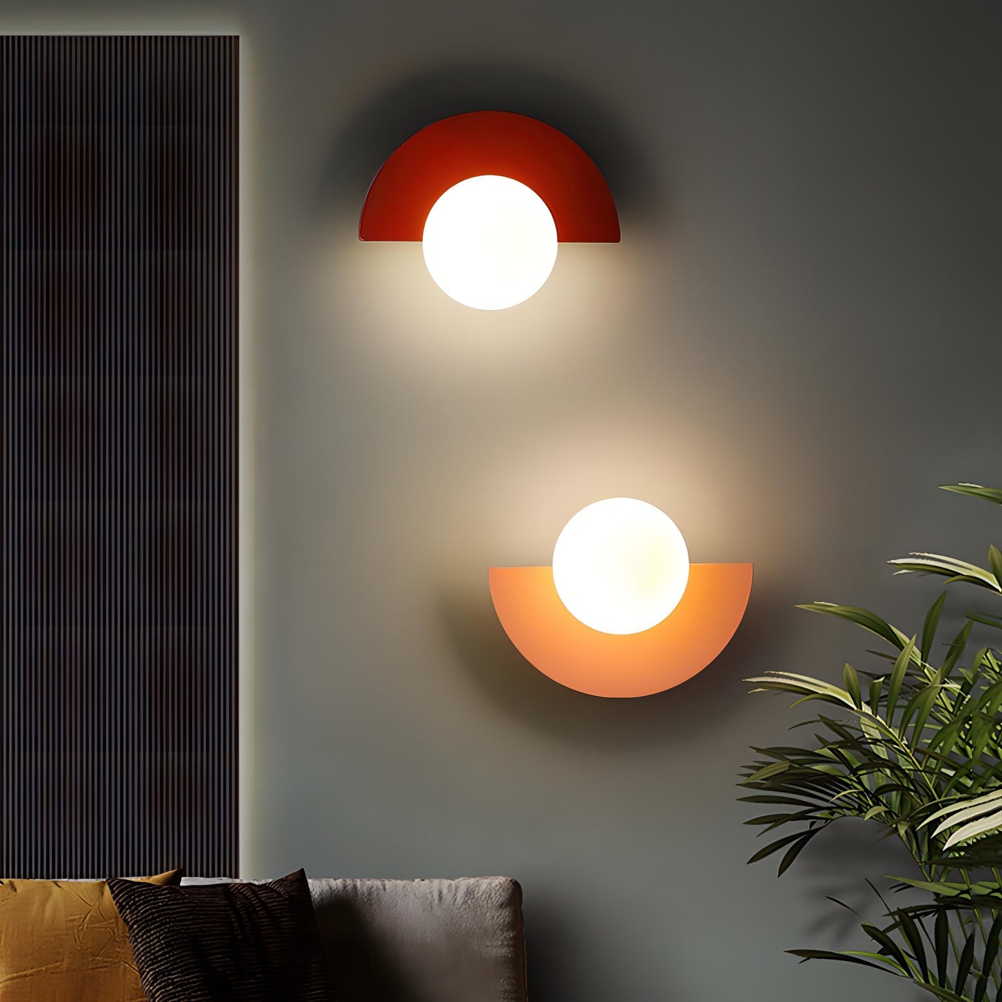 GlowNova - Modern Nordic Semicircle Wall Lamp for Elegant Home Decor