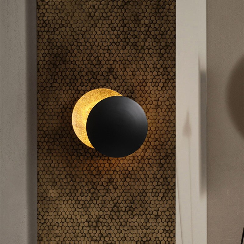 Journee - Unique Solar Eclipse Wall Lamp for Stunning Home Decor