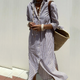 Jubilee - Stylish Striped Shirt Dress for Effortless Elegance