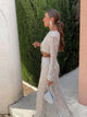 Coby - Elegant Sequin Crop Top and Wide-Legged Trousers Set