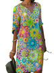 Philipa - Charming Floral Dress with V-neck Design for Women