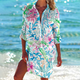 Valencia - Classic Summer Women's Dress with Vibrant Colors and Unique Design