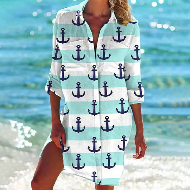 Valencia - Classic Summer Women's Dress with Vibrant Colors and Unique Design