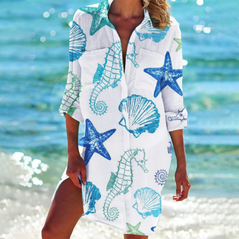 Valencia - Classic Summer Women's Dress with Vibrant Colors and Unique Design