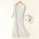 Adalina - Lightweight Women's Long Cardigan with Open Front and 3/4 Sleeves