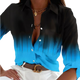 Libby - Enchanting Women's Blouse with Celestial Blue Design