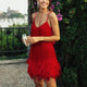Idella - Stylish Cocktail Dress with Trendy Fringe Design