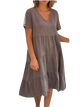 Tessa - Lightweight Flowing V-neck Dress for Casual Elegance