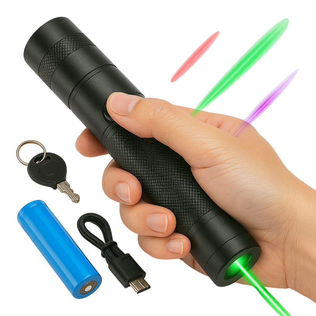 Coharra - Long Range Adjustable Aluminium Laser Pointer for Outdoor Use