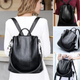 Harlow - Stylish Anti-theft Leather Backpack for Safe Travel